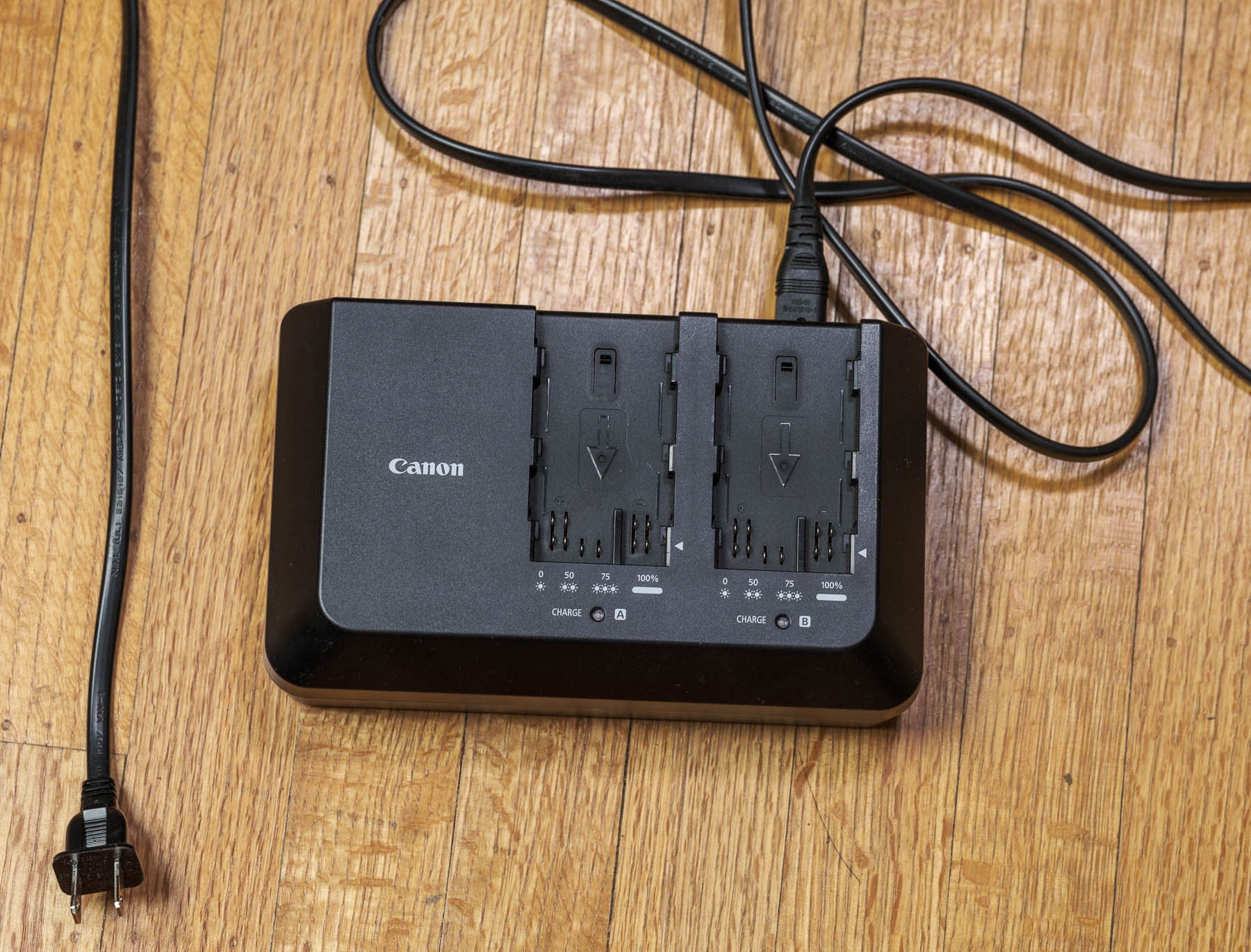 CANON CG-A10 Dual Charger + 2x Core SWX M-Series NANO-C98 14.8V Li-Ion BPA60 Batteries $1500 value